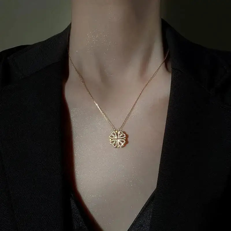 Light Luxury Heart to Heart Lucky Necklace