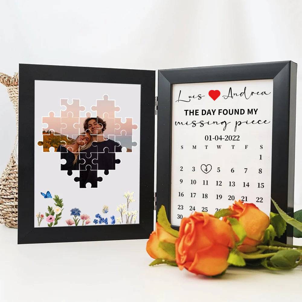 Personalized The Day I Found My Missing Piece Puzzele Photo Frame - Love&Craft