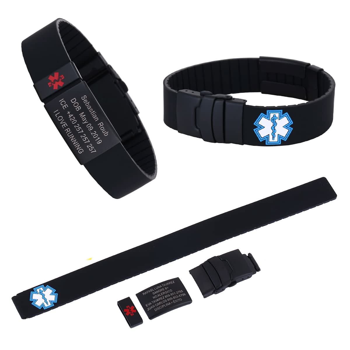 Custom Sport Medical Alert Bracelet – Free Engraving