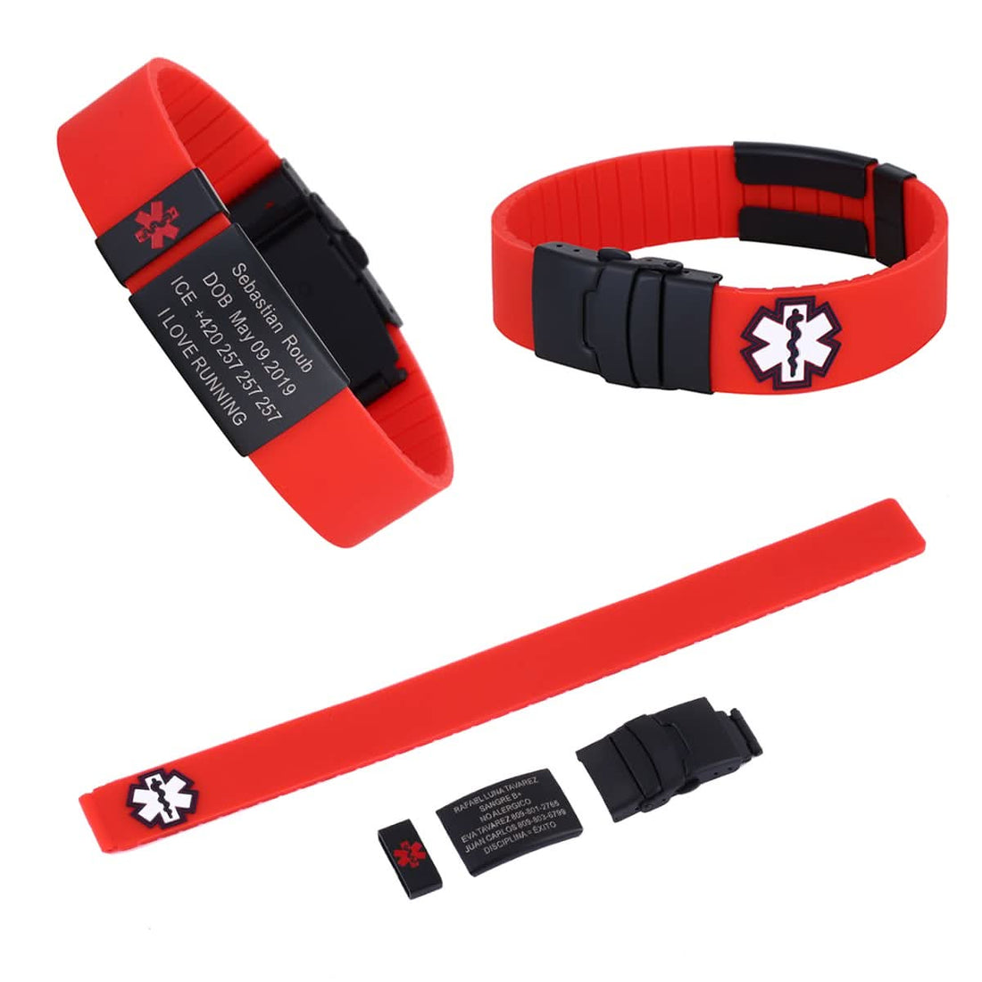Custom Sport Medical Alert Bracelet – Free Engraving