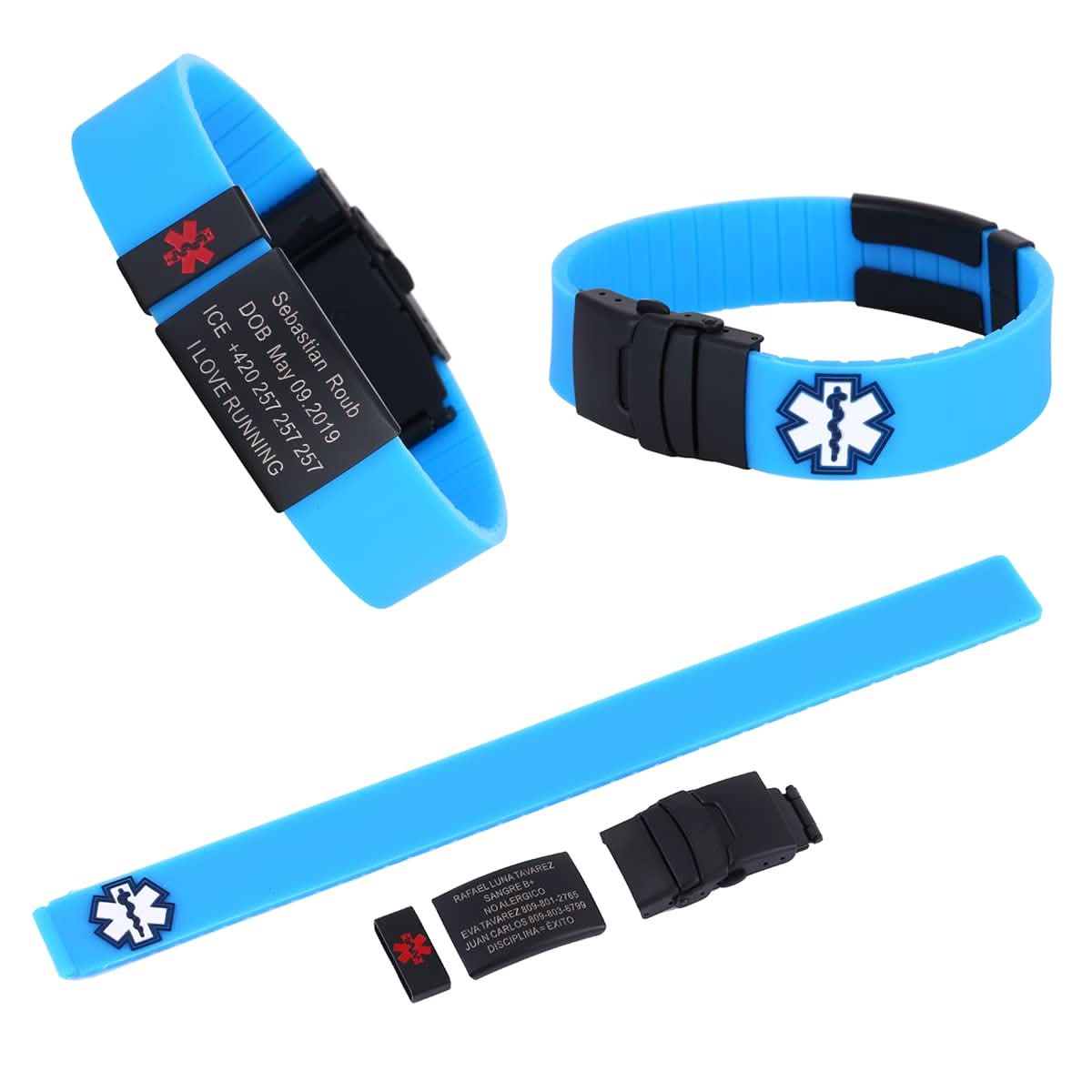 Custom Sport Medical Alert Bracelet – Free Engraving