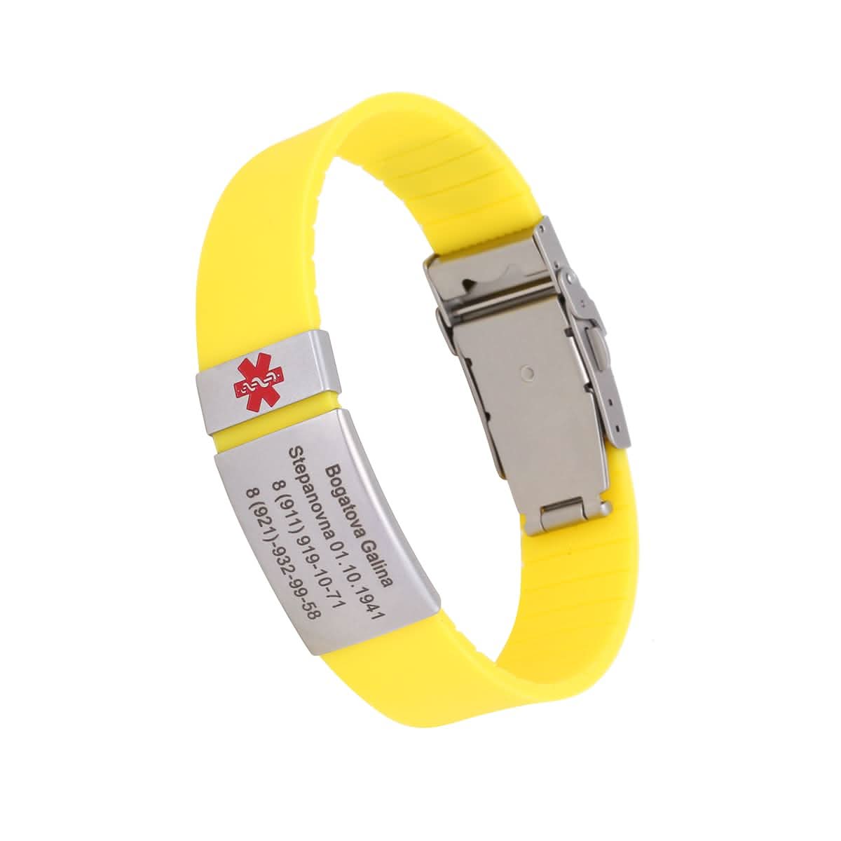 Custom Sport Medical Alert Bracelet – Free Engraving