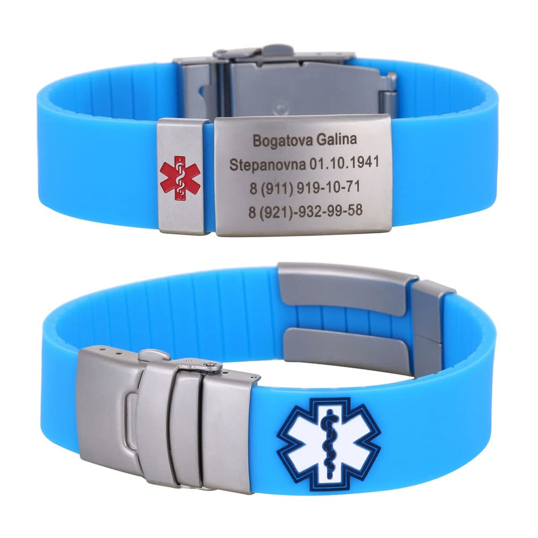 Custom Sport Medical Alert Bracelet – Free Engraving