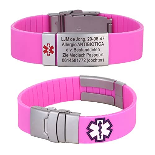 Custom Sport Medical Alert Bracelet – Free Engraving