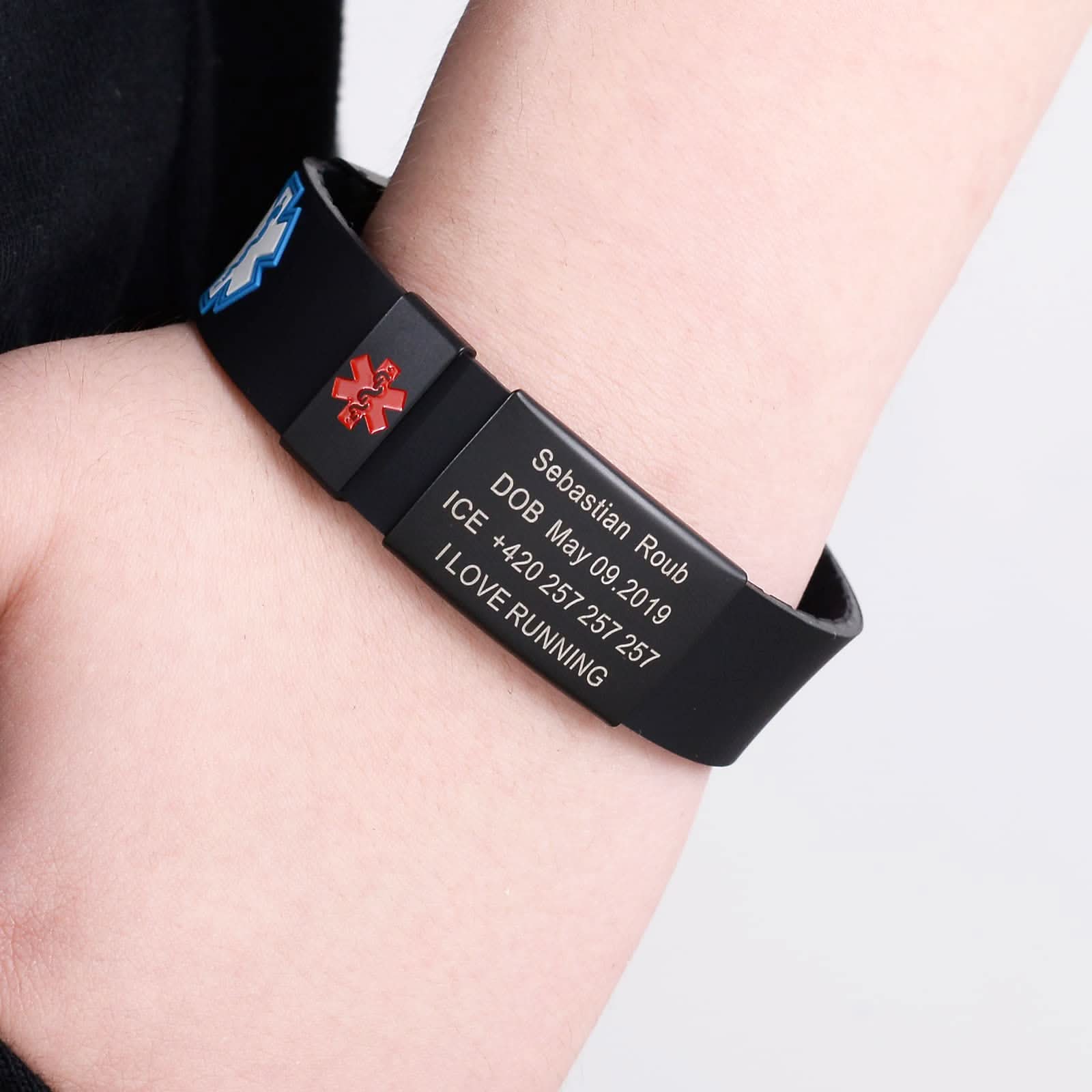 Custom Sport Medical Alert Bracelet – Free Engraving