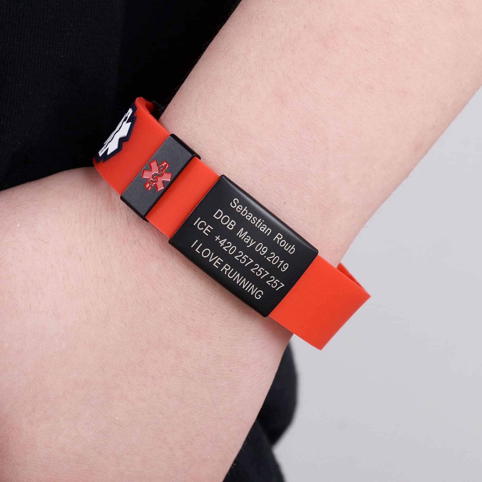 Custom Sport Medical Alert Bracelet – Free Engraving