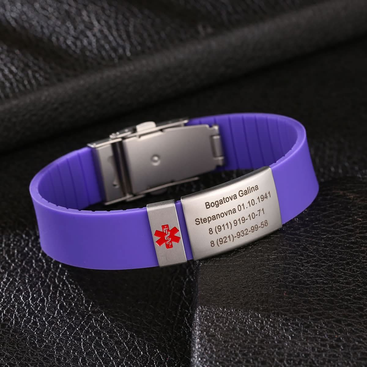 Custom Sport Medical Alert Bracelet – Free Engraving