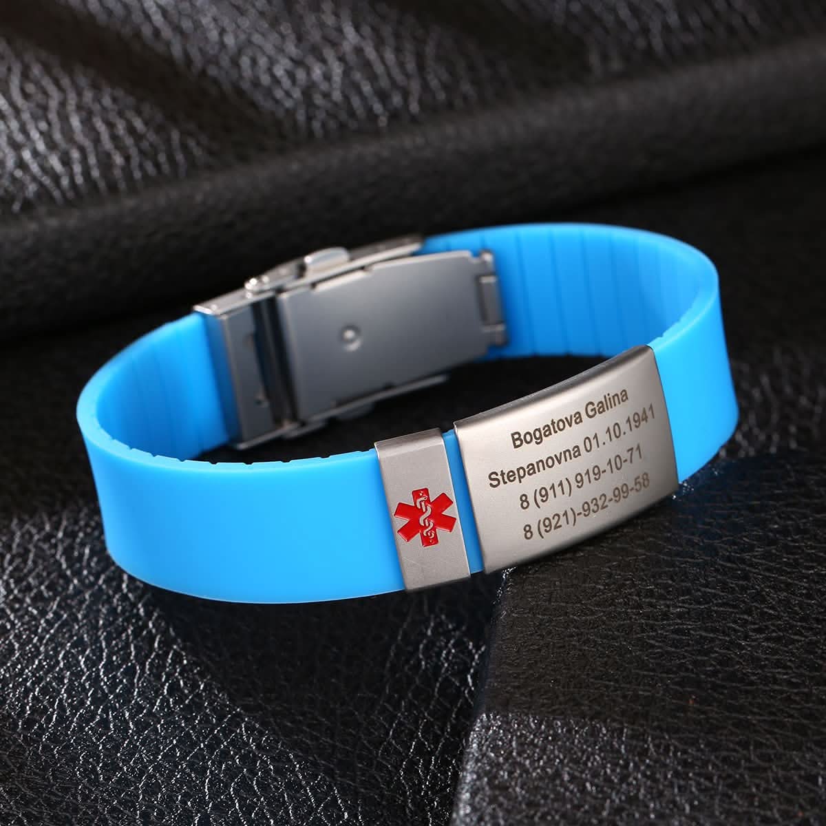 Custom Sport Medical Alert Bracelet – Free Engraving