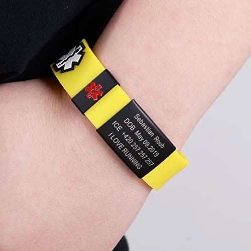 Custom Sport Medical Alert Bracelet – Free Engraving