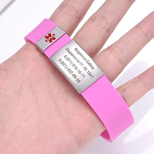 Custom Sport Medical Alert Bracelet – Free Engraving