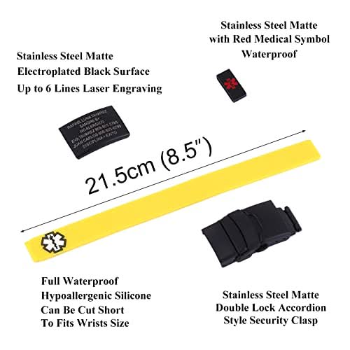 Custom Sport Medical Alert Bracelet – Free Engraving