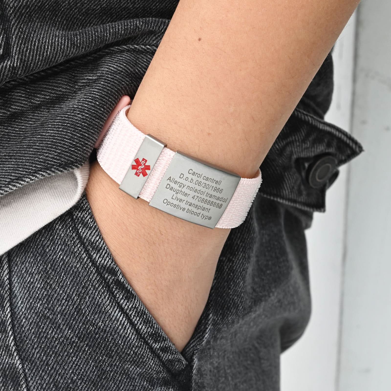 Personalized Medical ID Bracelet – Unisex Emergency Alert
