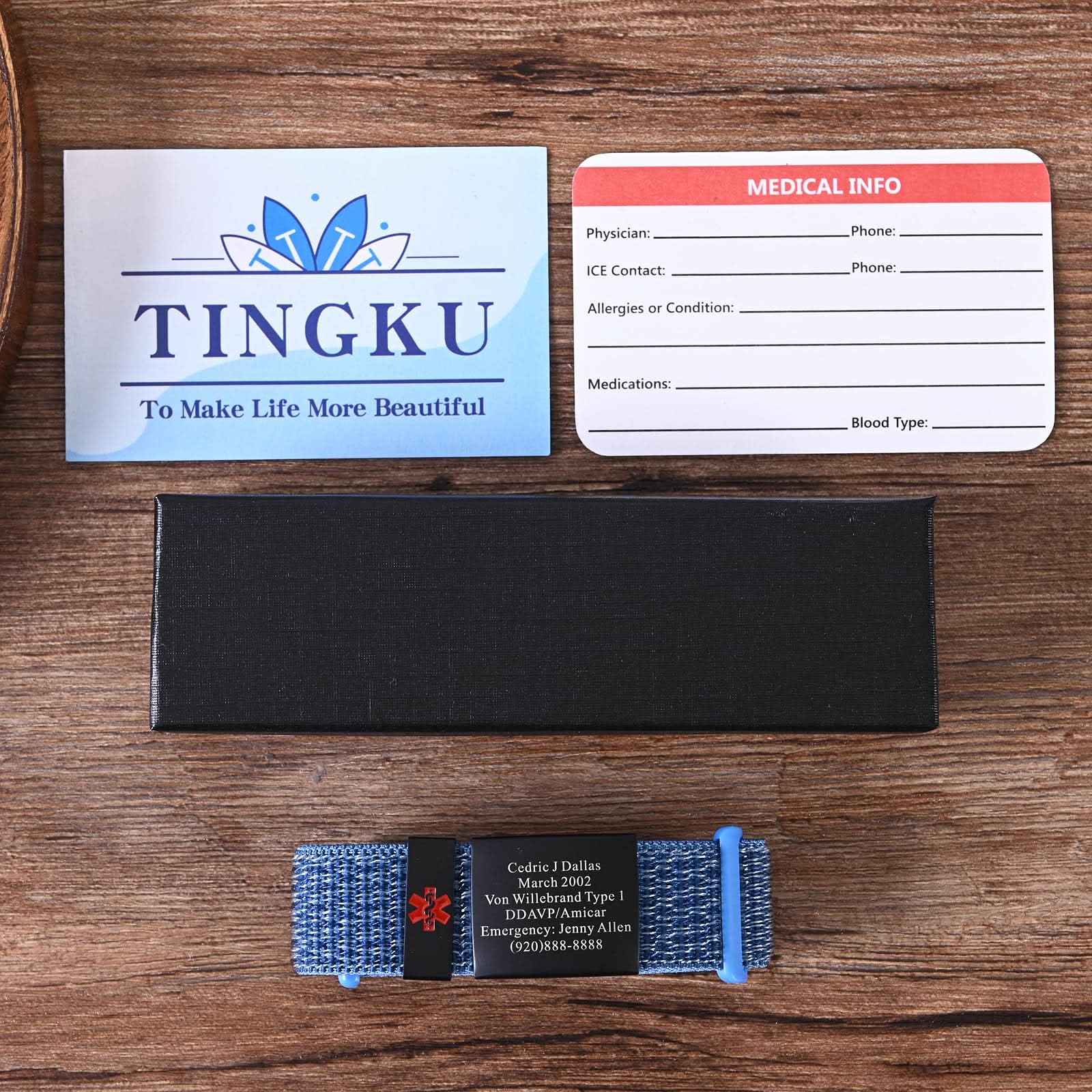 Personalized Medical ID Bracelet – Unisex Emergency Alert