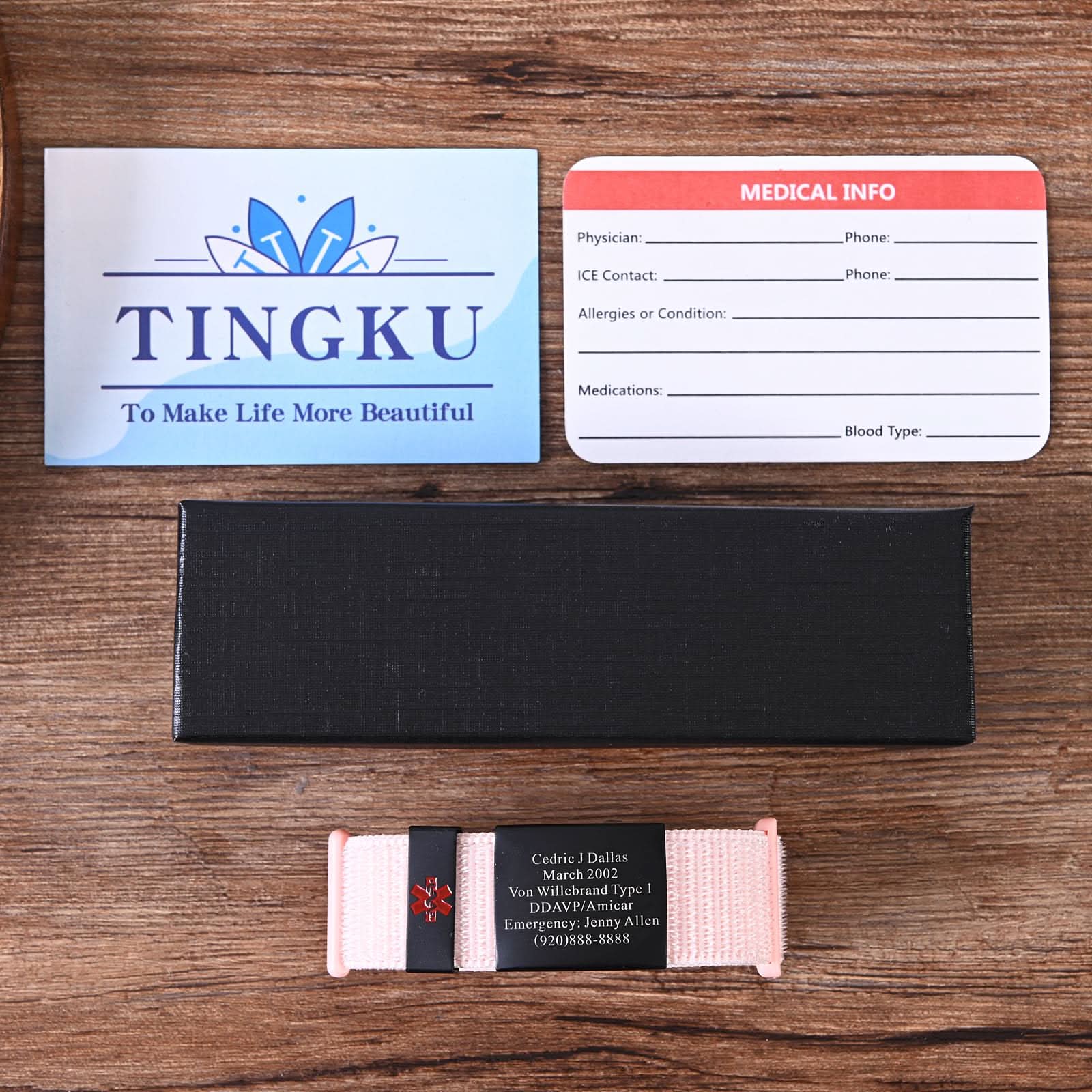 Personalized Medical ID Bracelet – Unisex Emergency Alert