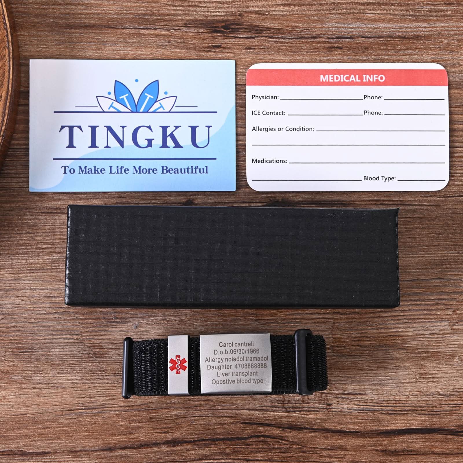 Personalized Medical ID Bracelet – Unisex Emergency Alert