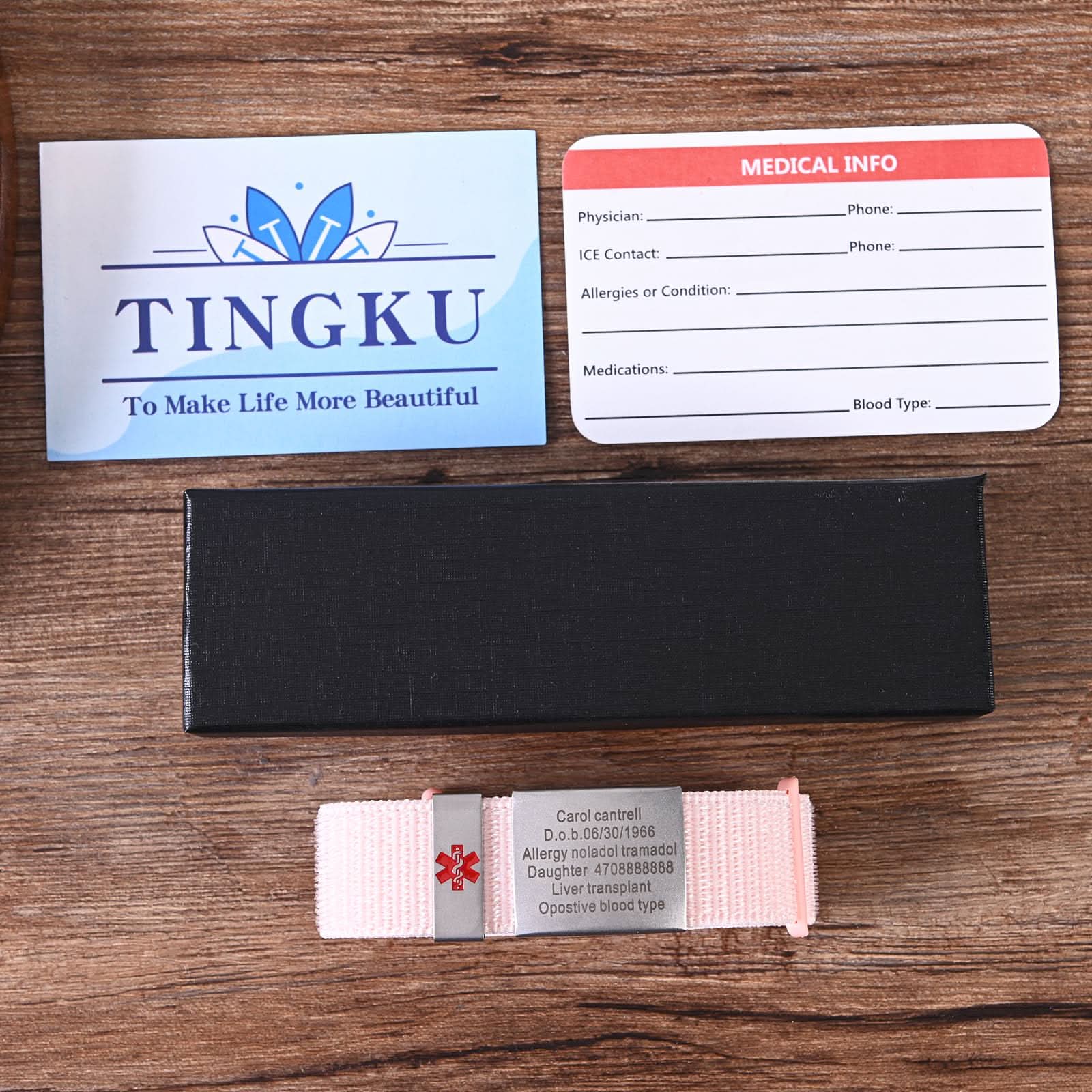 Personalized Medical ID Bracelet – Unisex Emergency Alert