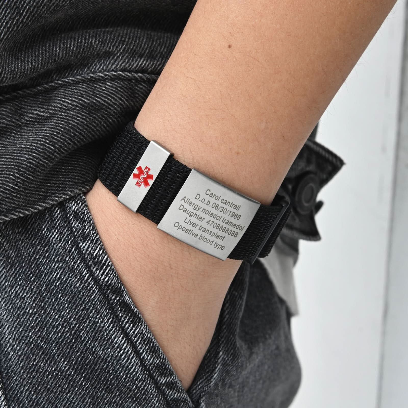 Personalized Medical ID Bracelet – Unisex Emergency Alert