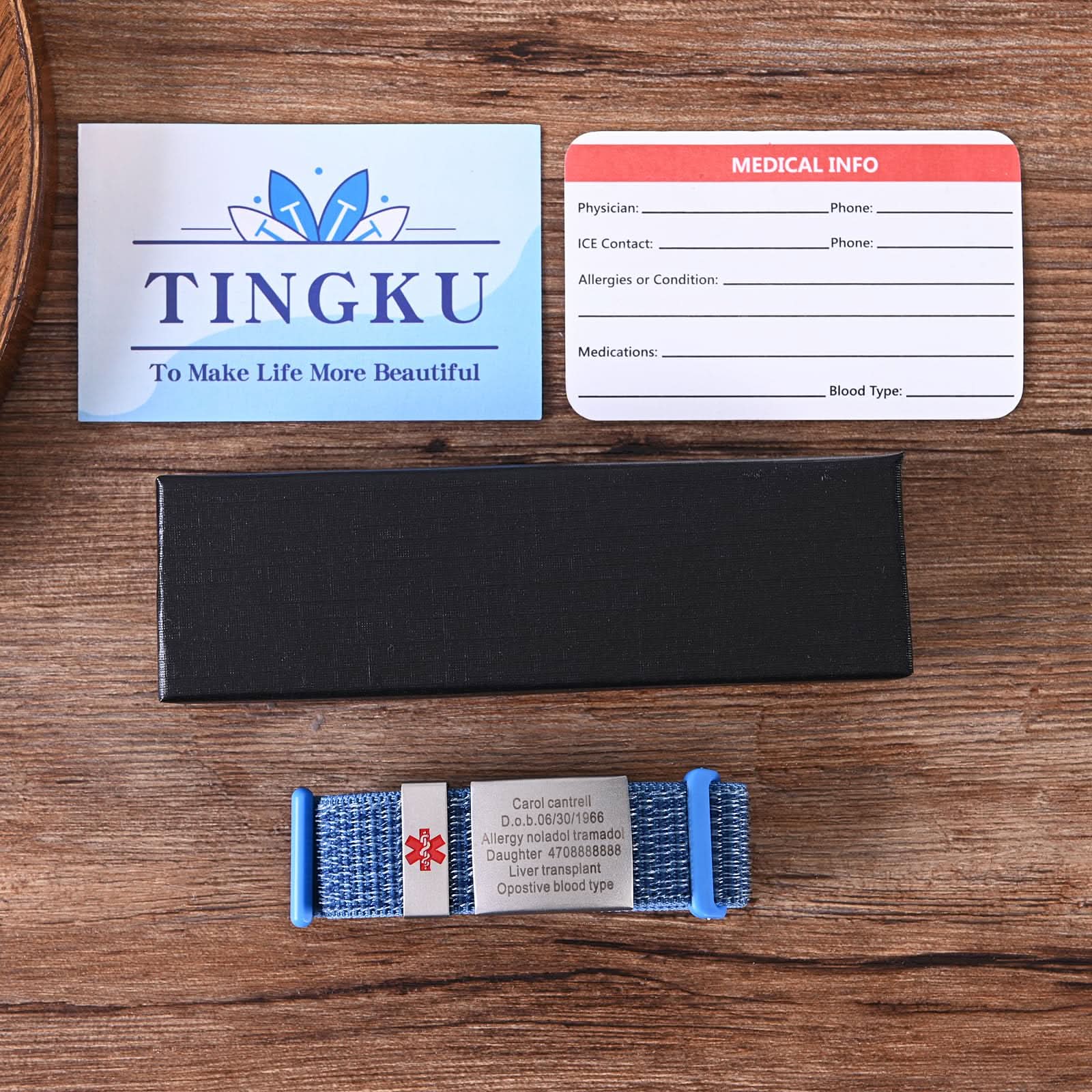 Personalized Medical ID Bracelet – Unisex Emergency Alert