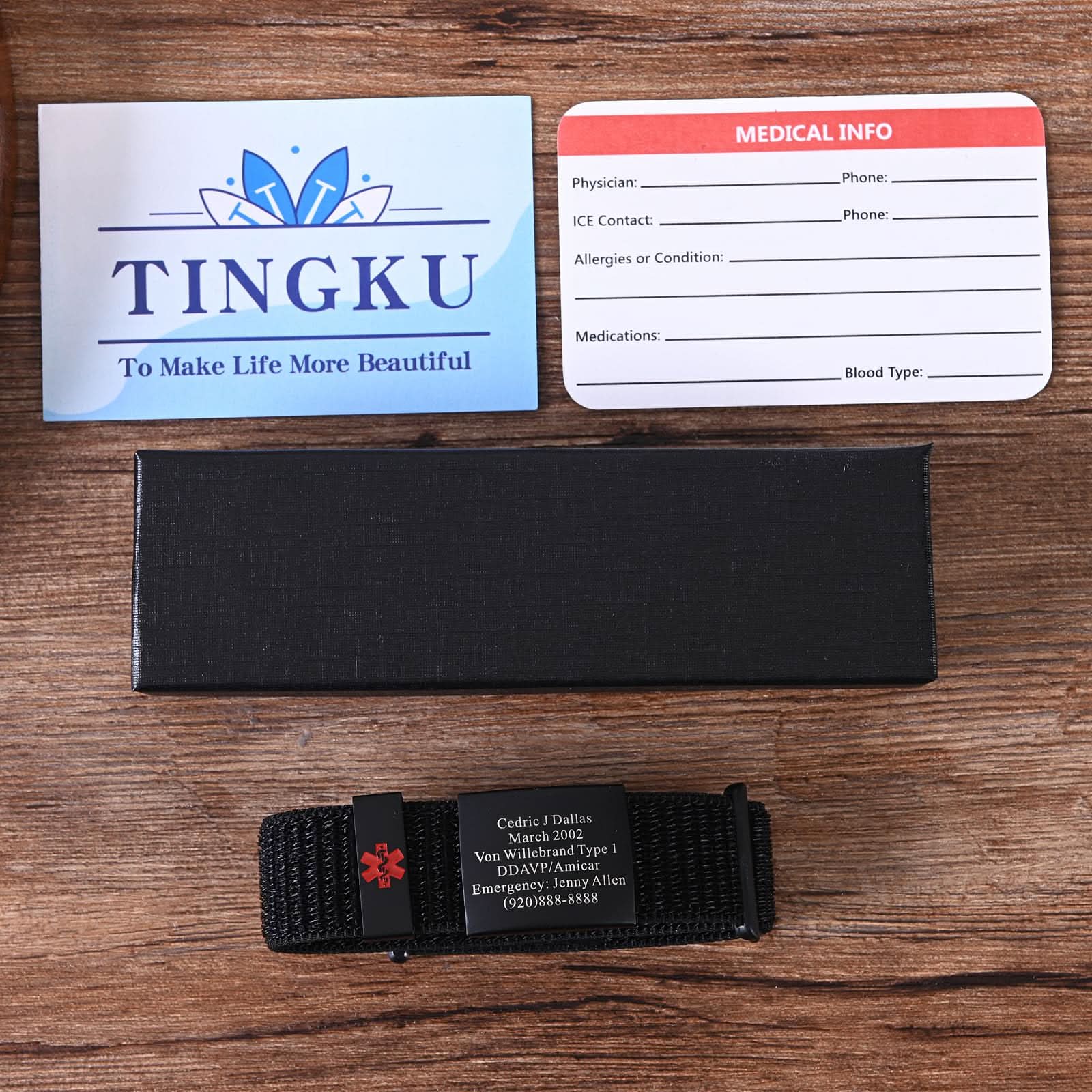 Personalized Medical ID Bracelet – Unisex Emergency Alert