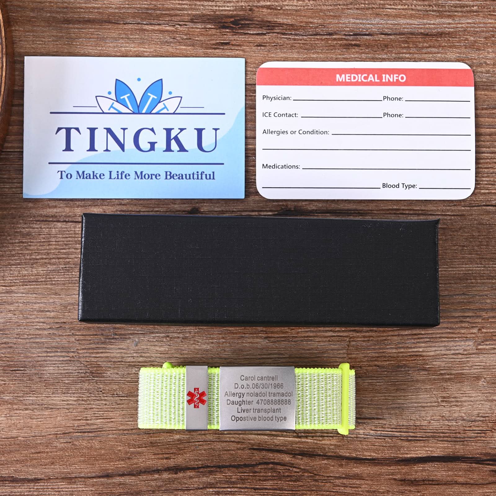 Personalized Medical ID Bracelet – Unisex Emergency Alert