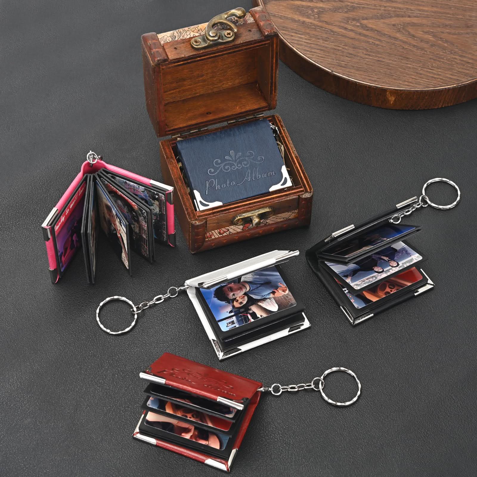 Custom Retro Photo Keychain – 5/10 Pic Album