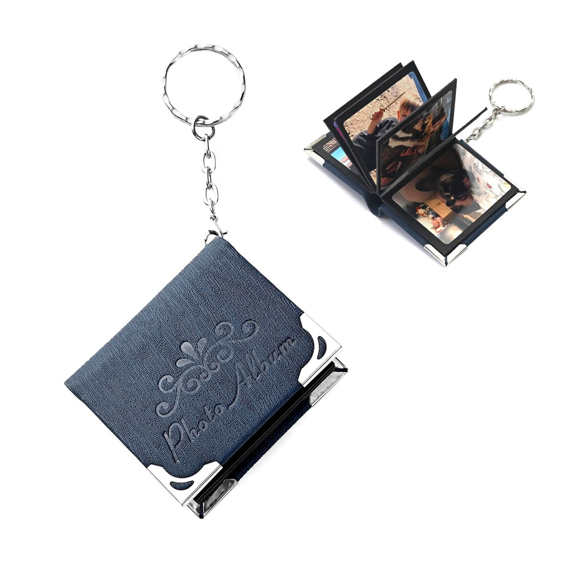 Custom Retro Photo Keychain – 5/10 Pic Album