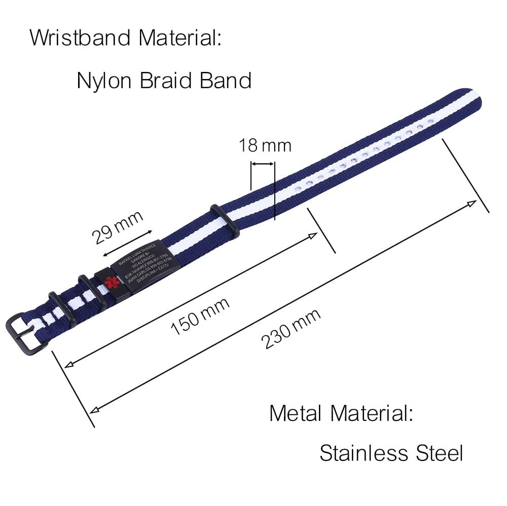 Personalized Engraved Medical Alert Bracelet – Unisex