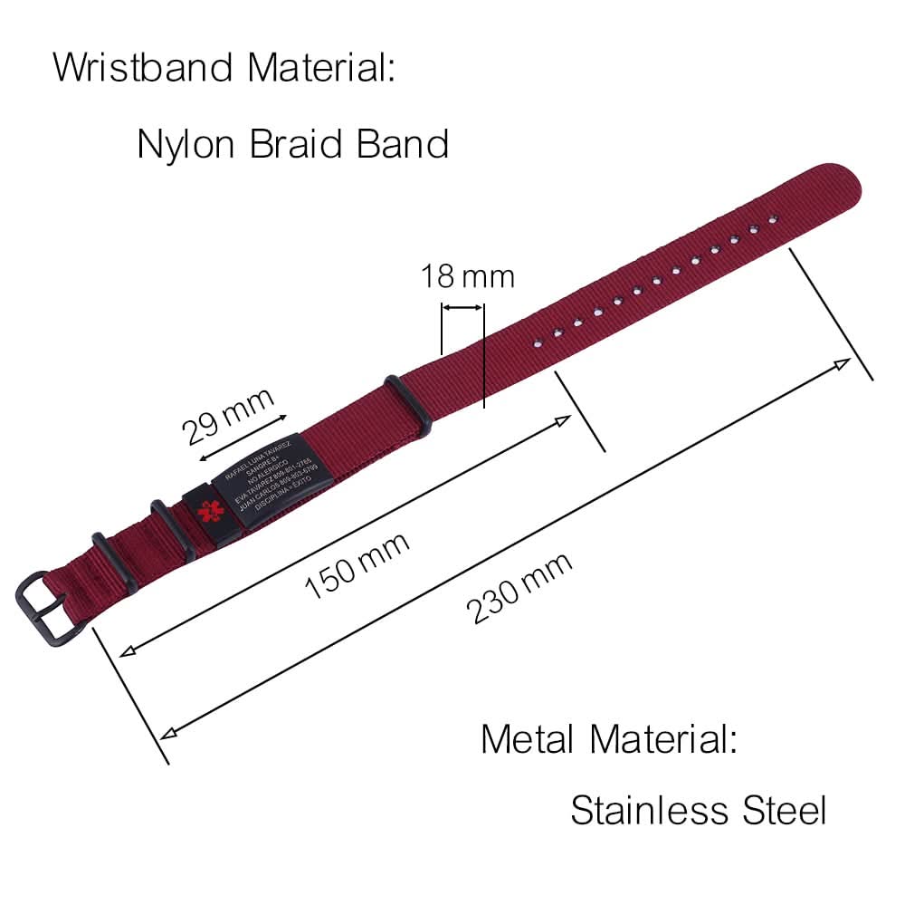 Personalized Engraved Medical Alert Bracelet – Unisex