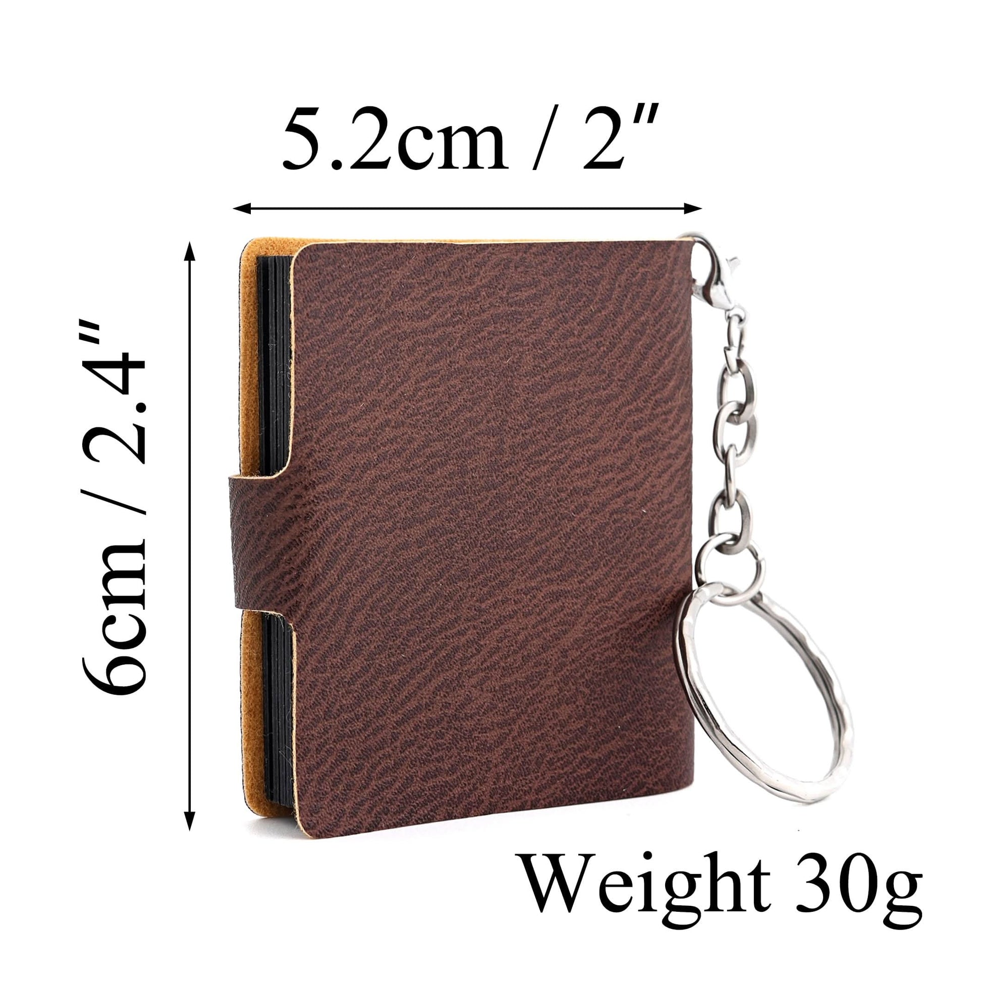 Custom Leather Photo Keychain – Mini Album Gift