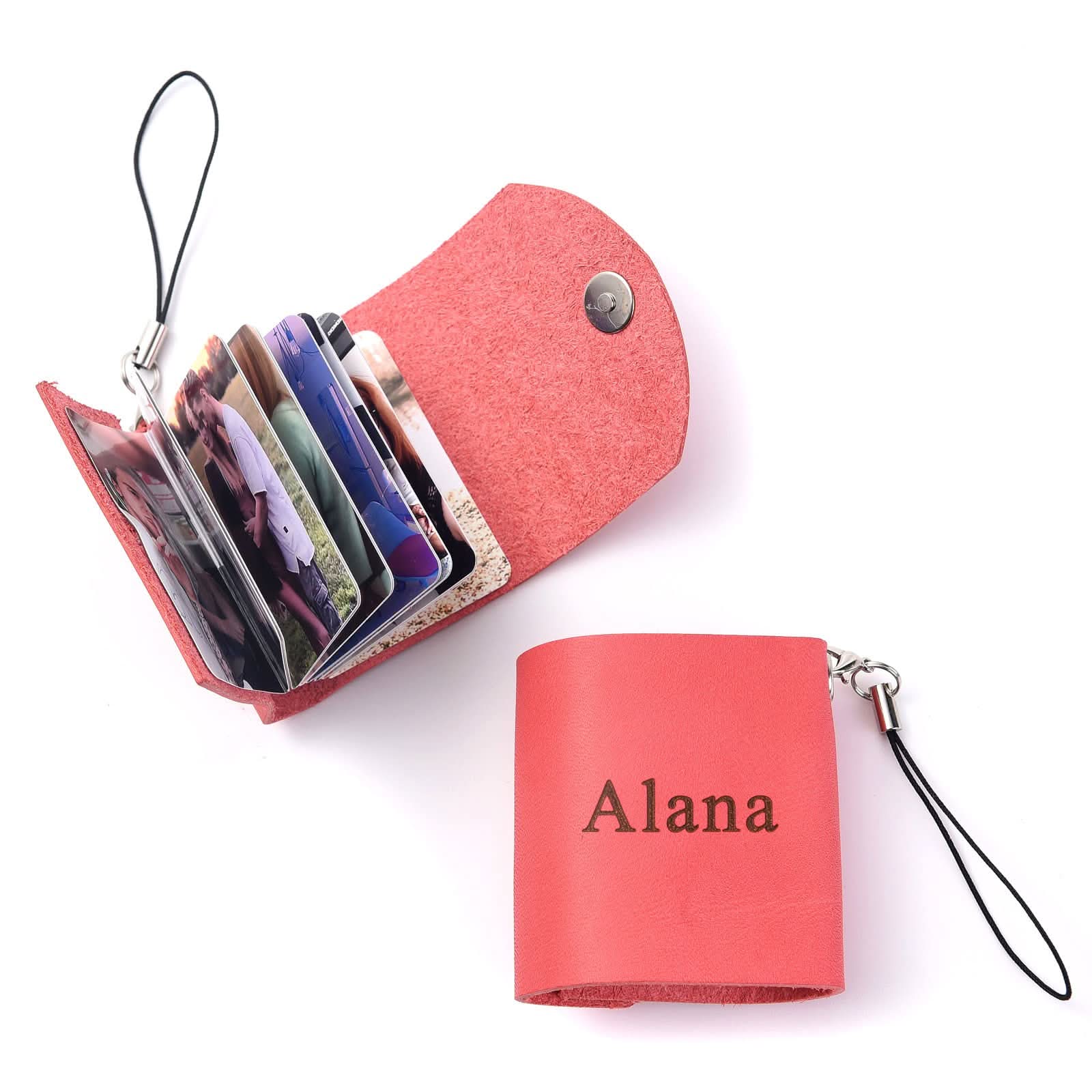 Custom Mini Leather Photobook Keychain – 12 Photo Album