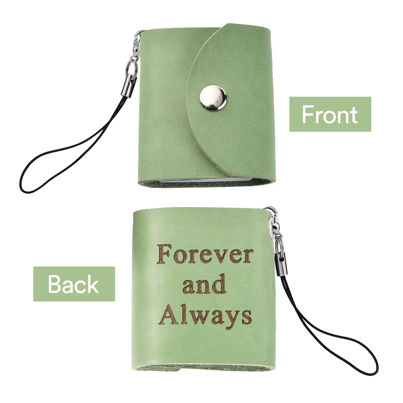 Custom Mini Leather Photobook Keychain – 12 Photo Album