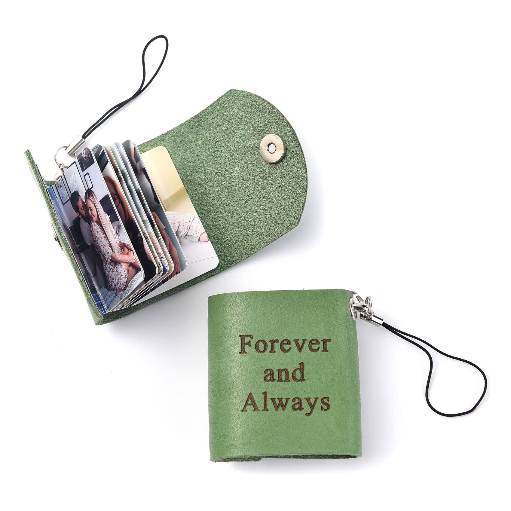 Custom Mini Leather Photobook Keychain – 12 Photo Album