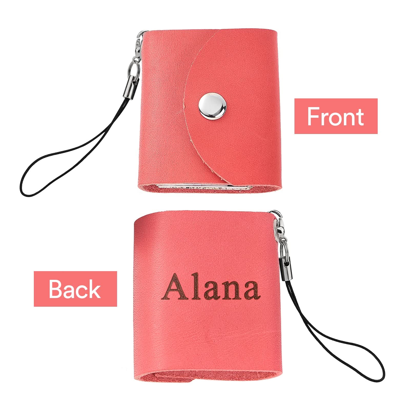 Custom Mini Leather Photobook Keychain – 12 Photo Album