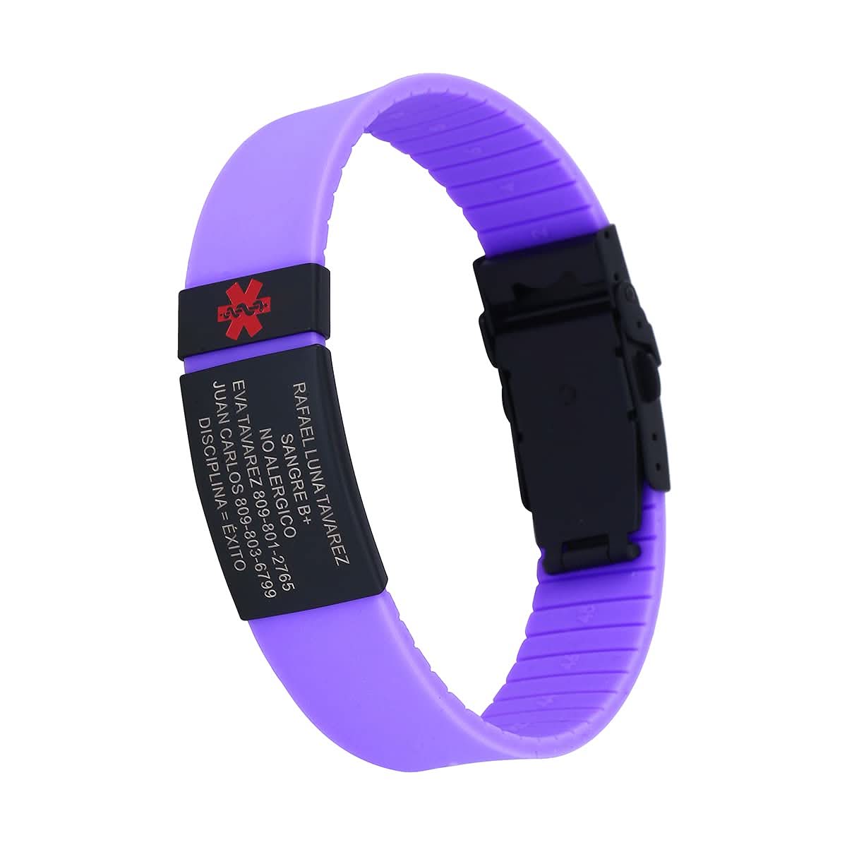 Custom Sport SOS Medical Alert Silicone Bracelet