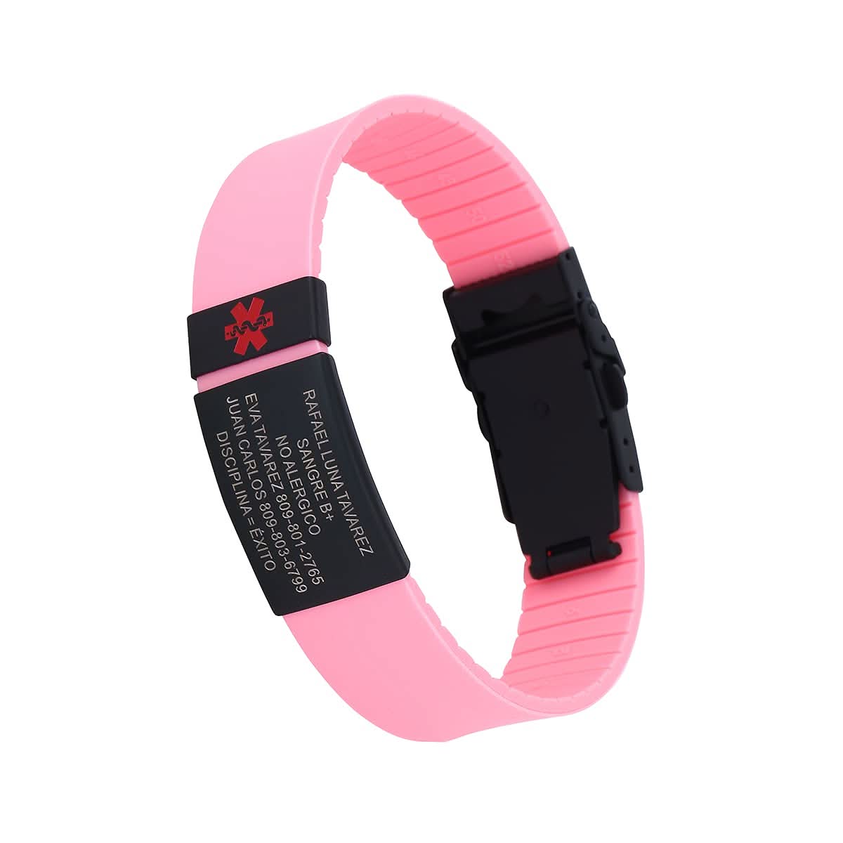 Custom Sport SOS Medical Alert Silicone Bracelet