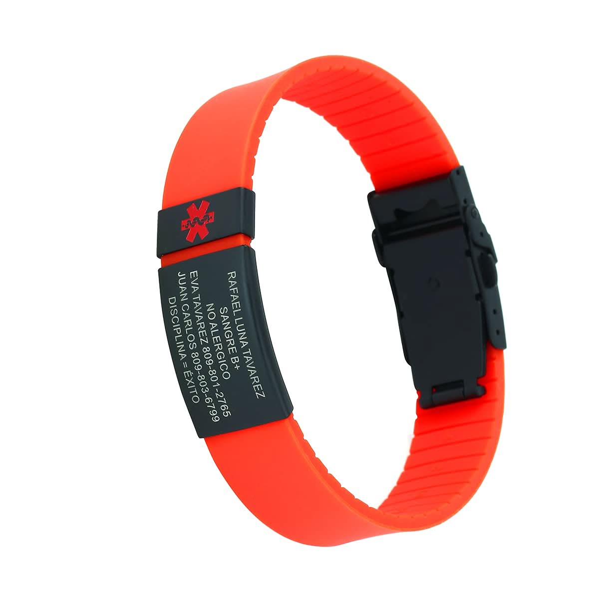 Custom Sport SOS Medical Alert Silicone Bracelet