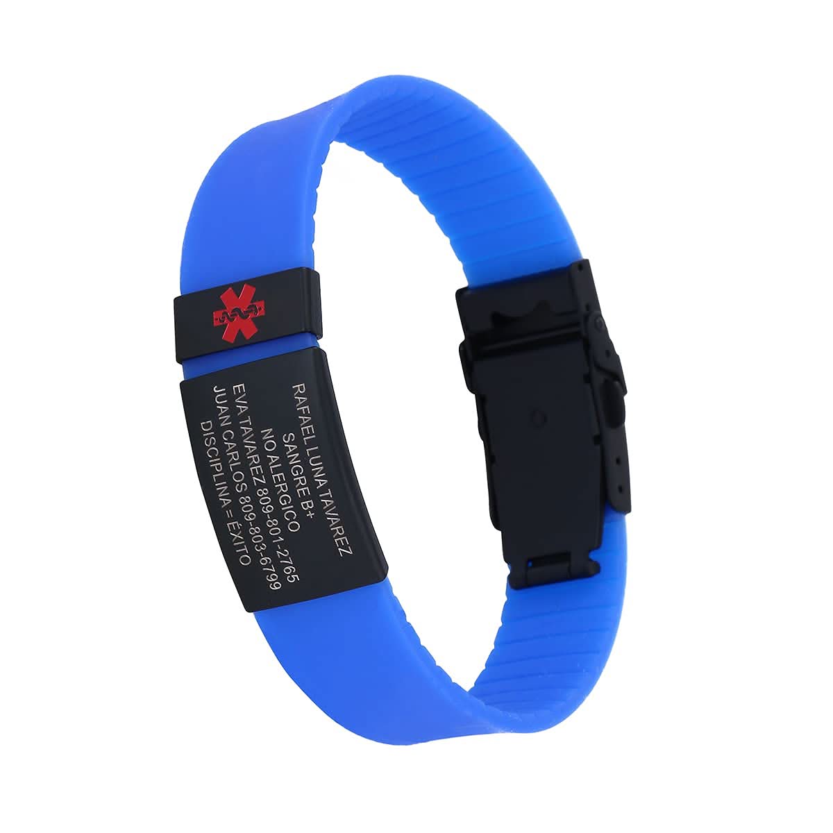 Custom Sport SOS Medical Alert Silicone Bracelet