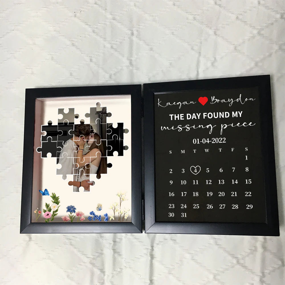 Personalized The Day I Found My Missing Piece Puzzele Photo Frame - Love&Craft