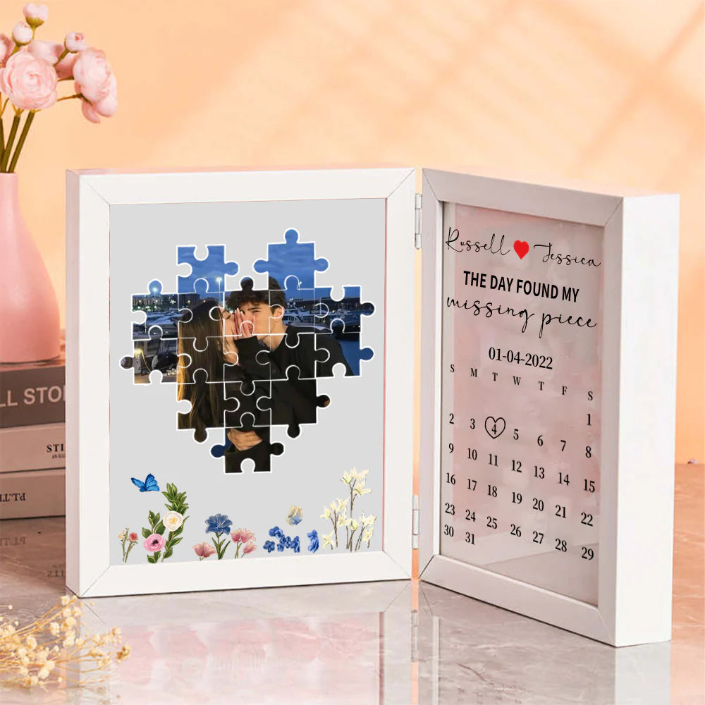 Personalized The Day I Found My Missing Piece Puzzele Photo Frame - Love&Craft