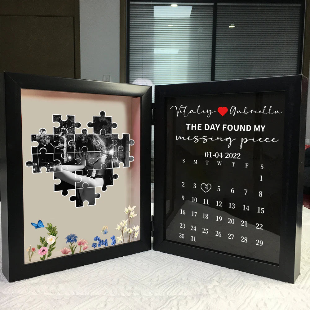 Personalized The Day I Found My Missing Piece Puzzele Photo Frame - Love&Craft