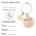 Anniversary Calendar Keychain – Custom Engraved for Couples