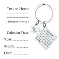 Anniversary Calendar Keychain – Custom Engraved for Couples
