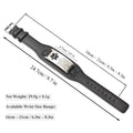 Personalized Men's Genuine Leather Medical ID Bracelet