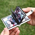Custom Leather Photo Keychain – Mini Album Gift