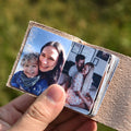 Custom Mini Leather Photobook Keychain – 12 Photo Album
