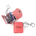 Custom Mini Leather Photobook Keychain – 12 Photo Album