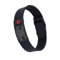 Custom Sport SOS Medical Alert Silicone Bracelet