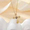 Custom Photo Projection Cross Necklace