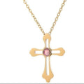 Custom Photo Projection Cross Necklace