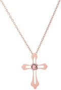 Custom Photo Projection Cross Necklace